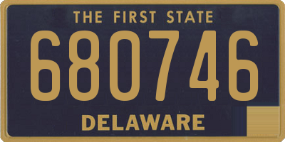 DE license plate 680746