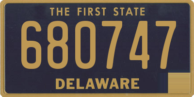 DE license plate 680747