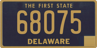 DE license plate 68075