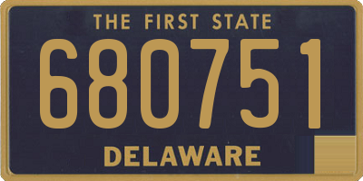 DE license plate 680751