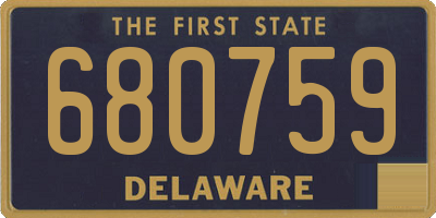 DE license plate 680759