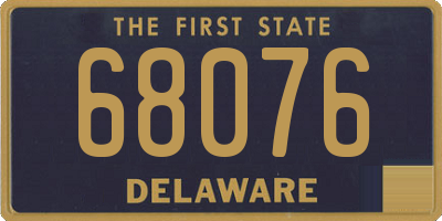 DE license plate 68076