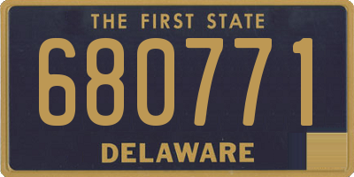 DE license plate 680771
