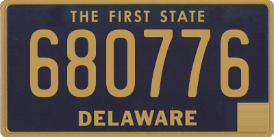 DE license plate 680776
