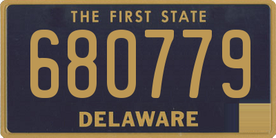 DE license plate 680779
