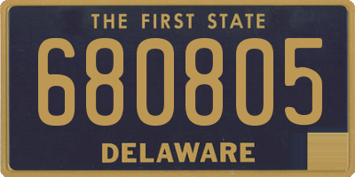 DE license plate 680805