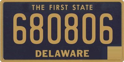 DE license plate 680806
