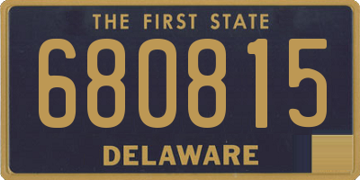 DE license plate 680815