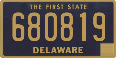 DE license plate 680819