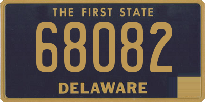 DE license plate 68082