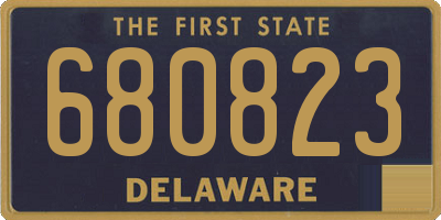 DE license plate 680823