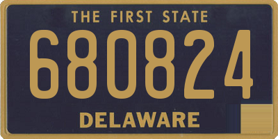 DE license plate 680824