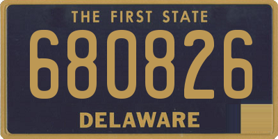 DE license plate 680826