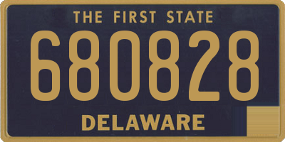 DE license plate 680828