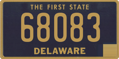 DE license plate 68083