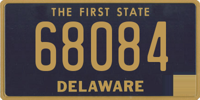 DE license plate 68084