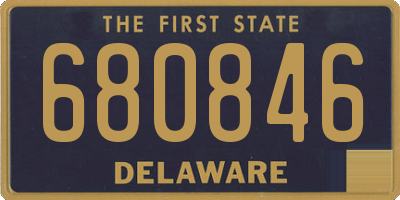 DE license plate 680846