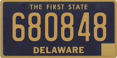 DE license plate 680848