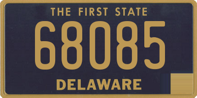 DE license plate 68085