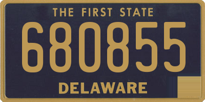 DE license plate 680855