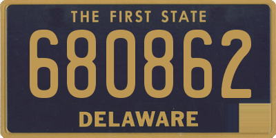 DE license plate 680862