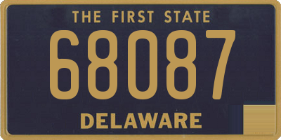 DE license plate 68087