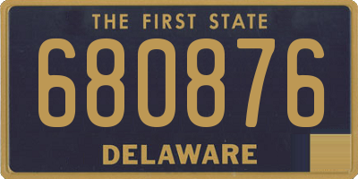 DE license plate 680876