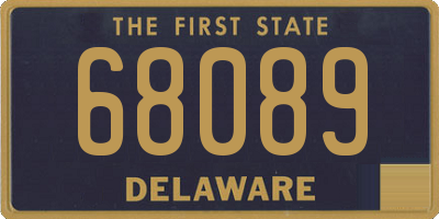 DE license plate 68089