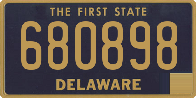 DE license plate 680898