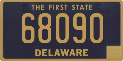 DE license plate 68090