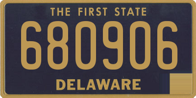 DE license plate 680906