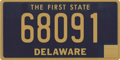 DE license plate 68091