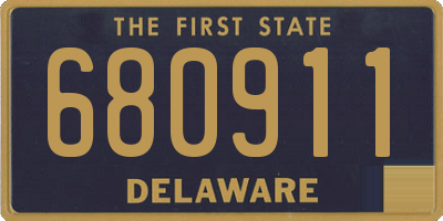 DE license plate 680911