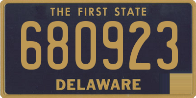 DE license plate 680923