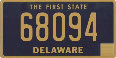 DE license plate 68094