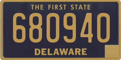 DE license plate 680940