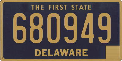 DE license plate 680949