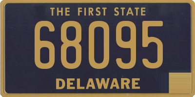DE license plate 68095