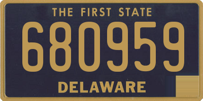 DE license plate 680959