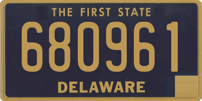 DE license plate 680961