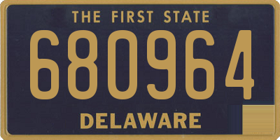 DE license plate 680964