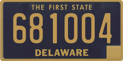 DE license plate 681004