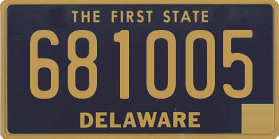 DE license plate 681005