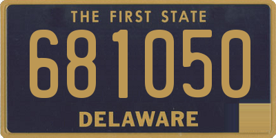DE license plate 681050