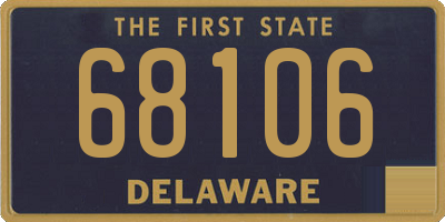 DE license plate 68106