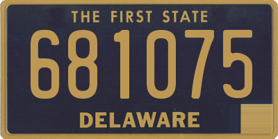 DE license plate 681075