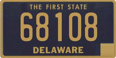 DE license plate 68108