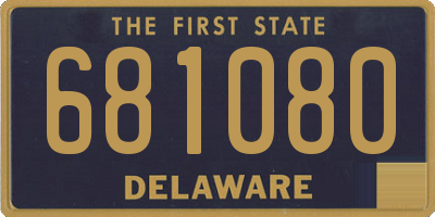 DE license plate 681080