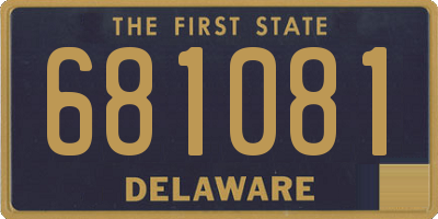 DE license plate 681081