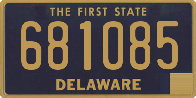DE license plate 681085